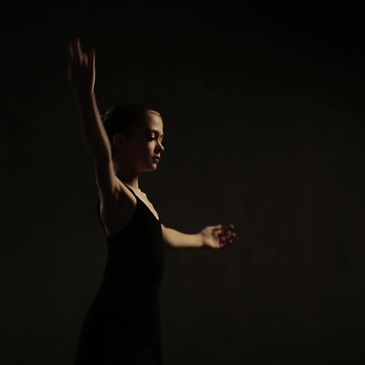 Ballerina In Ballet Studio