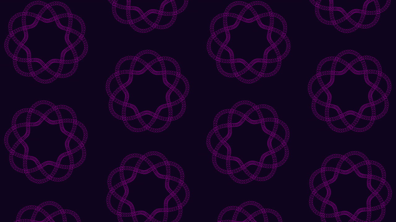 ilusión colorida y patrón de flores abstractas en degradado negro