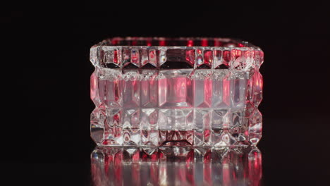 crystal box with red light