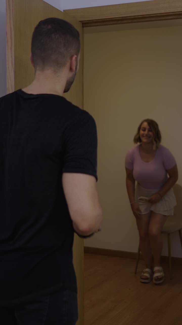 Images of people in a doorway