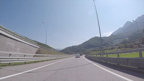 mountain highway driving landscape