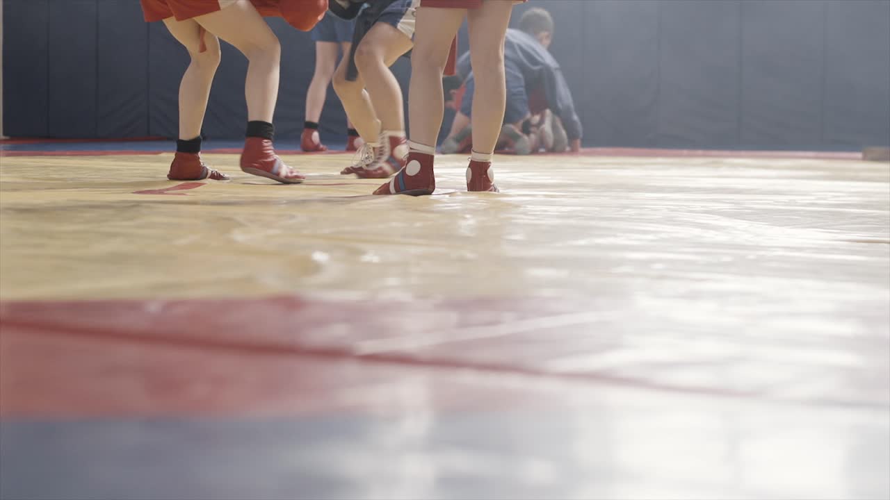 sesión de entrenamiento de sambo
