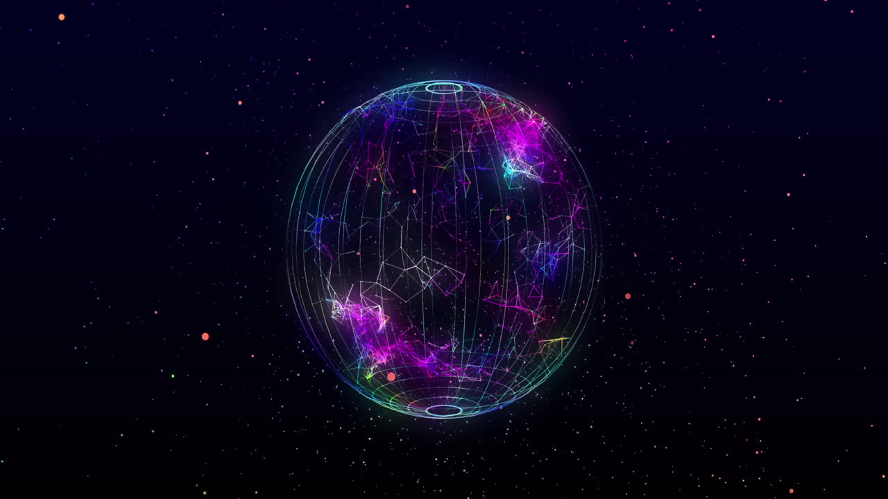 Animation of detailed plexus structure 4k