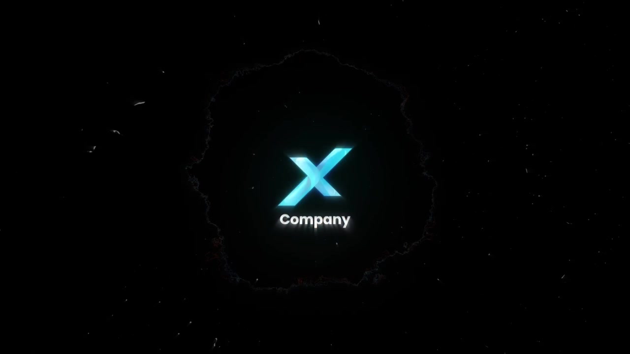 Dynamic Motion Graphics Logo Reveal with Glowing Light Streaks