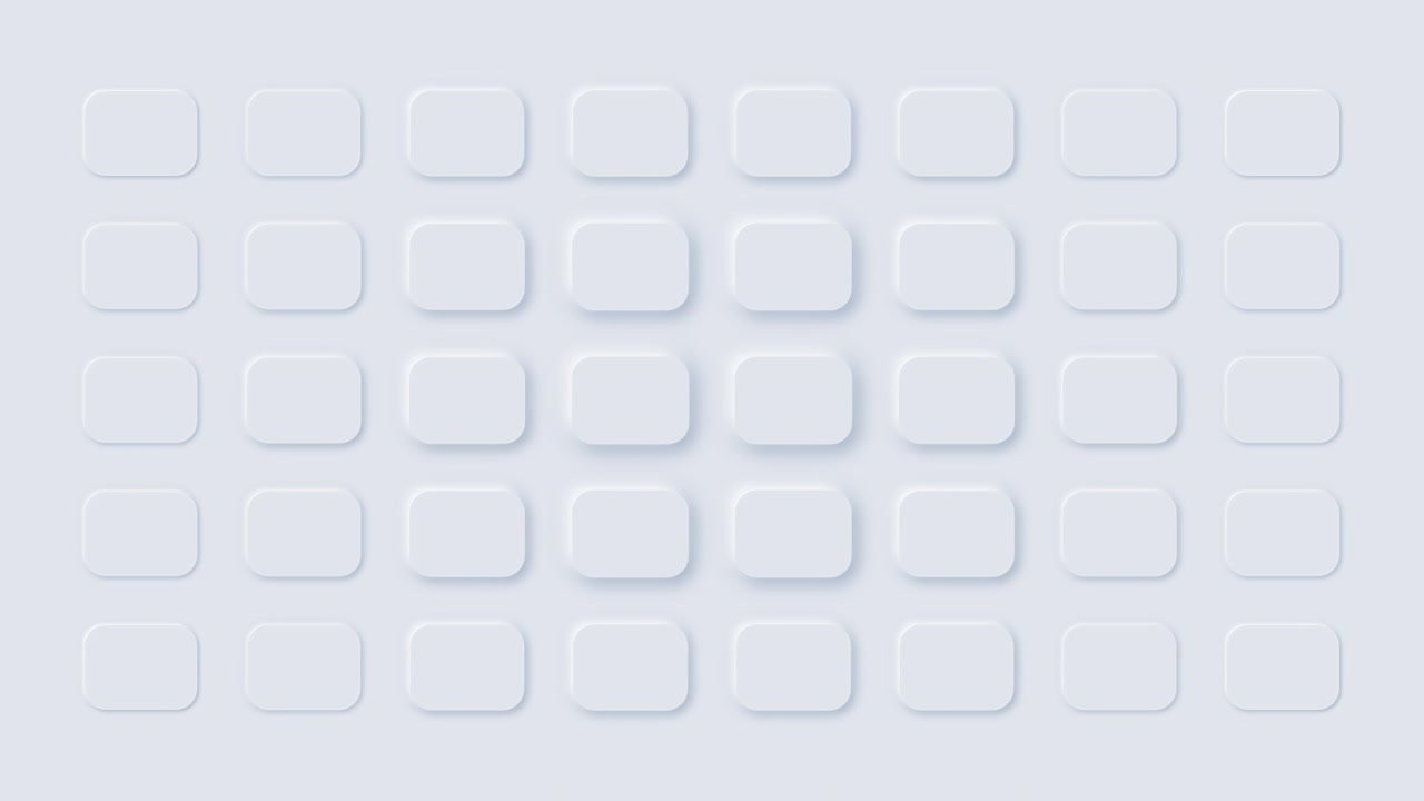 Abstract Neumorphic Grid Animation with Soft Light and Shadow