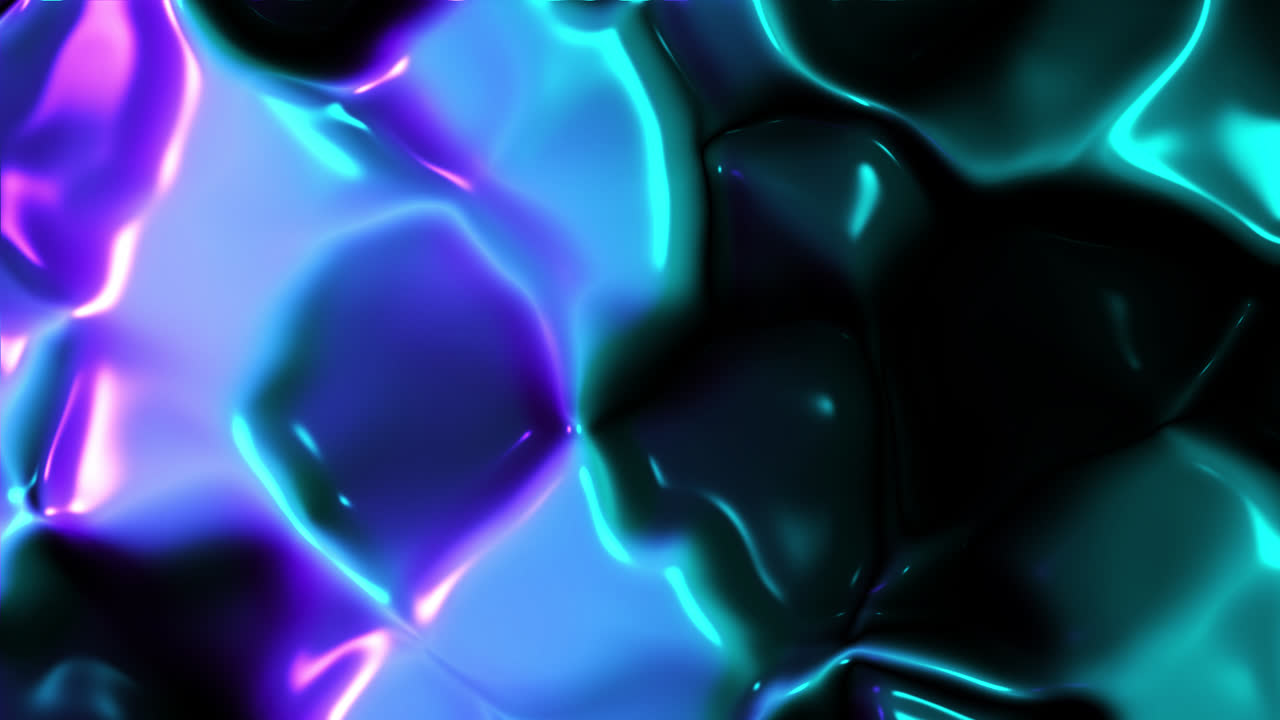 Sfondo astratto dinamico di liquido viola e blu che scorre