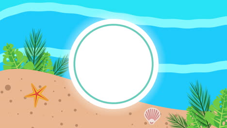 temporada de vacaciones de verano con estrellas de mar en la playa