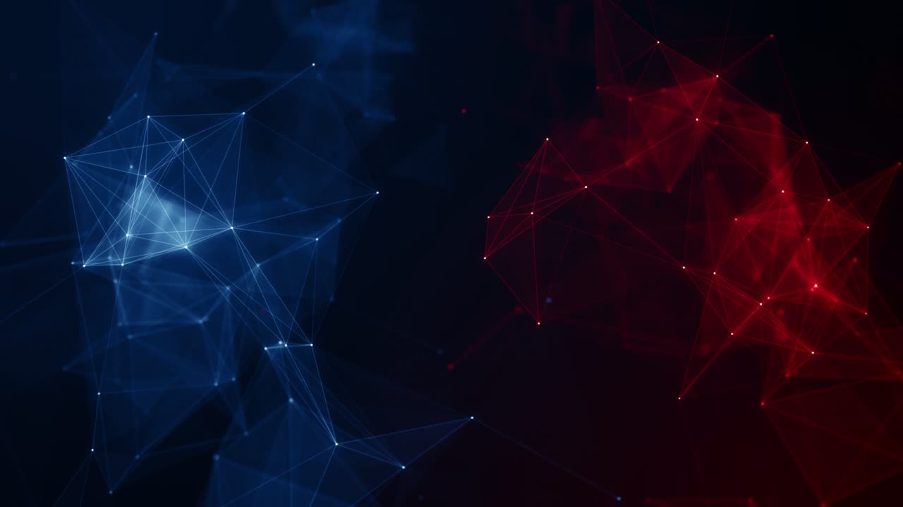 Plexus abstract network white technology science background loop