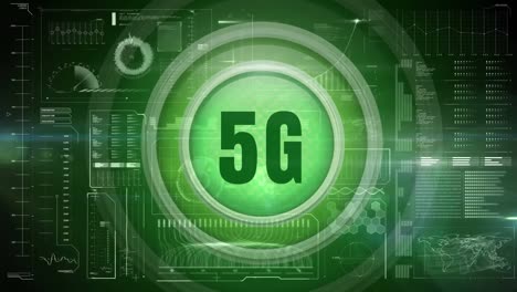 5g-Logo-Auf-Einer-Schaltfläche-Vor-Dem-Technologischen-Armaturenbrett