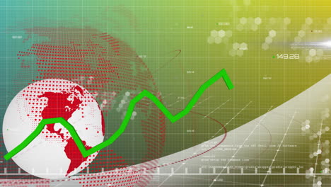 Animación-Del-Procesamiento-De-Datos-Financieros-Sobre-El-Mundo-Y-La-Red.