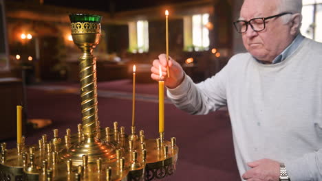 old man in church