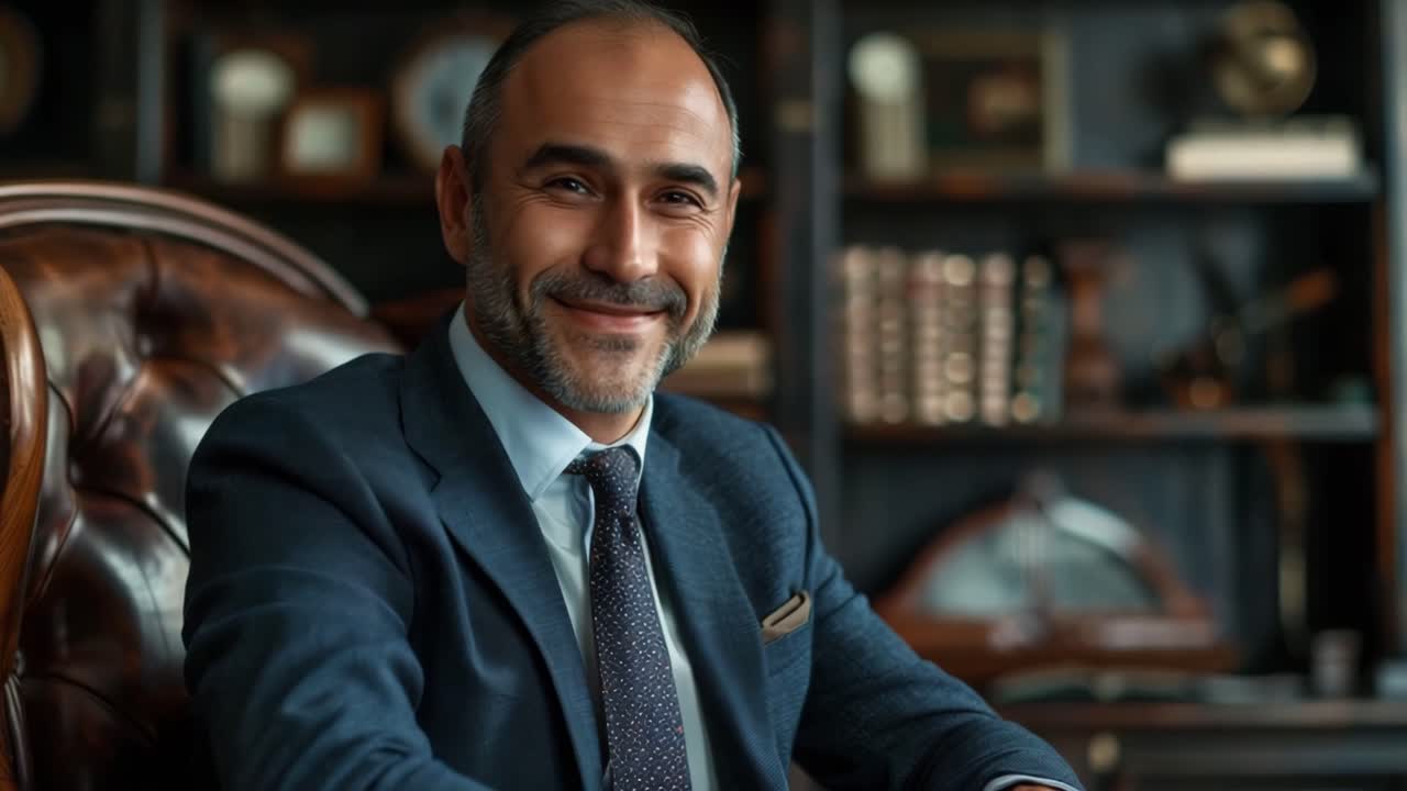 Portrait of a Businessman in Suit