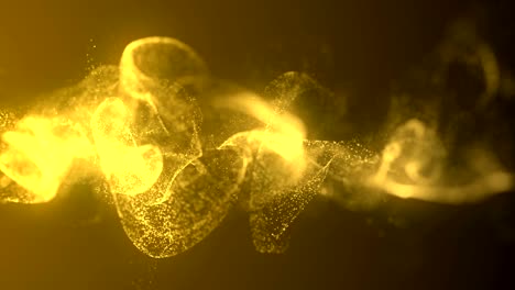 particles gold glitter bokeh award dust abstract background loop