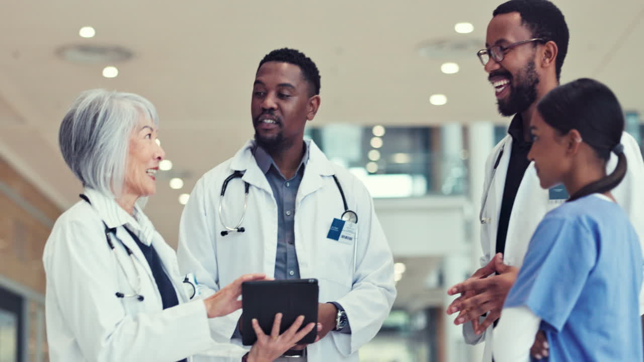 Doctors, tablet and planning