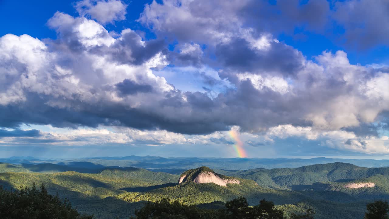 cinemagraph time lapse blue ridge montañas carolina del norte amanecer en asheville