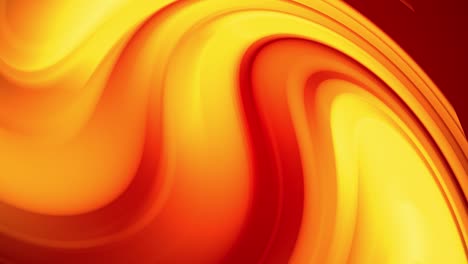 a red yellow gradient of a bright fire color changes slowly and cyclically. 4k smooth seamless looped abstract animation. 3d render of curved lines. 51