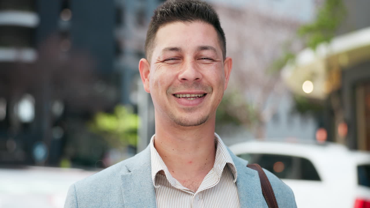 웃음, 사업 및 도시에서 사람의 초상화