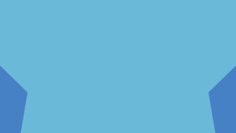 gráficos de movimiento con simple estrella creciente azul