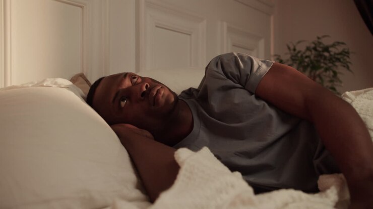 Man trying to sleep
