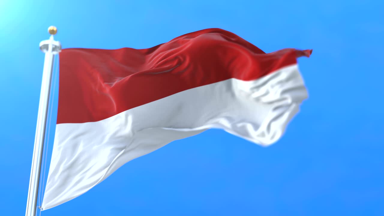Bendera negara bagian federal Hesse di Jerman. Putaran