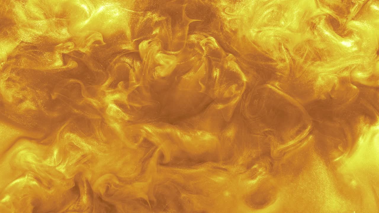 fondo de humo abstracto estallido de fluido dorado