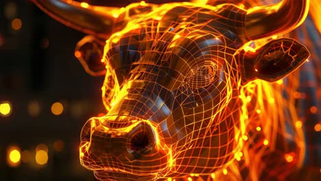 digital bull, stock market
