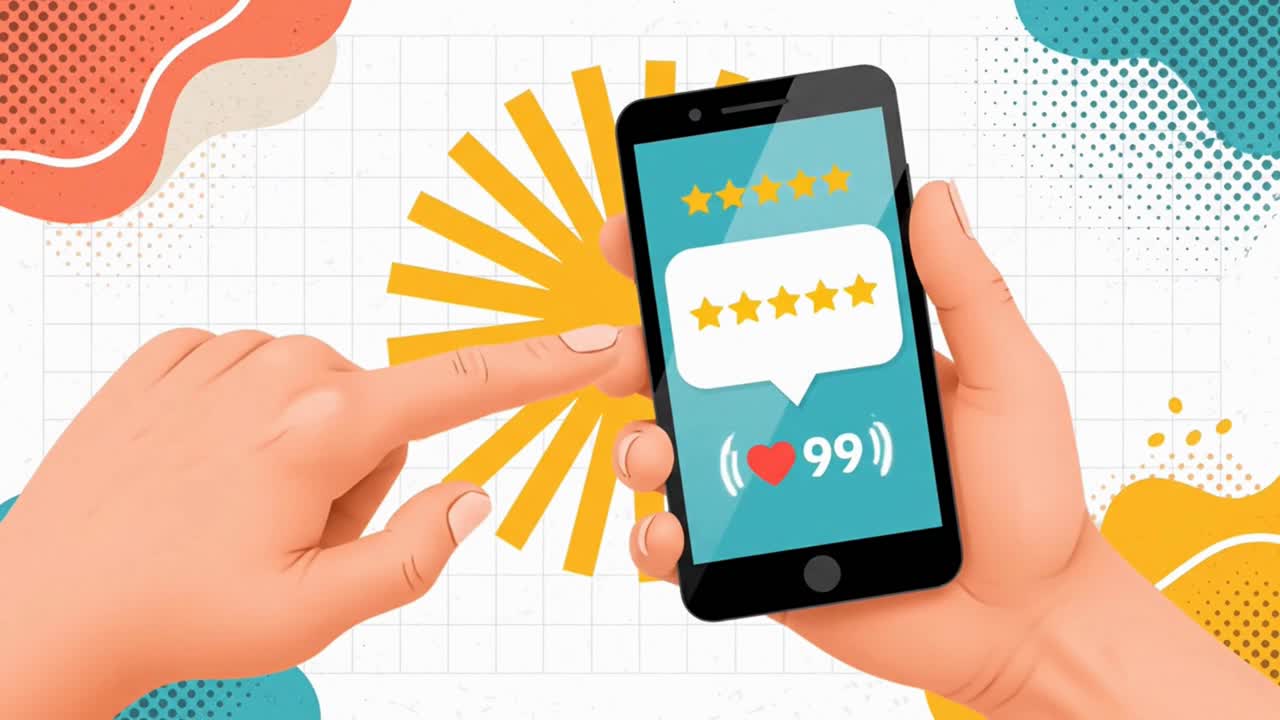 Giv en positiv kundebedømmelse af en mobilapp