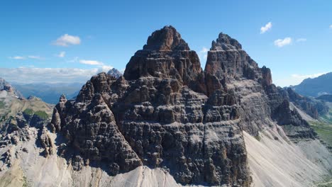 national nature park tre cime in the dolomites alps. beautiful nature of italy.
