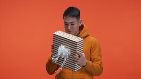 man with gift