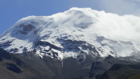 fotografía panorámica de la montaña chimborazo