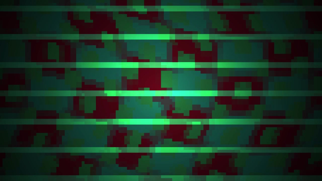 Motivo a mosaico digitale dinamico con linee orizzontali glitchate