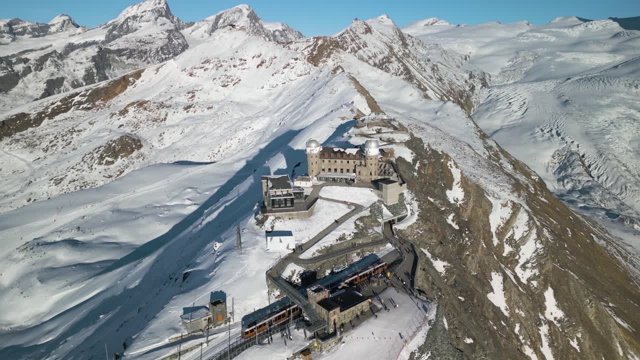 vista panorámica de la plataforma de observación gornergrat en zermatt, suiza