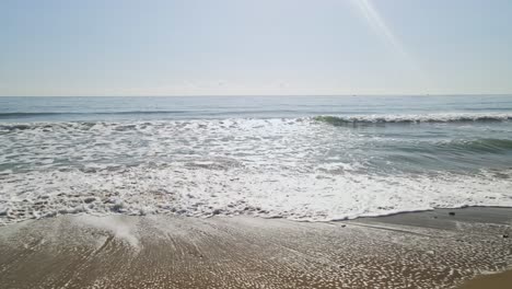 empty beach slowly moving sideways