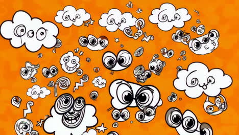abstract visuals: whimsical doodles and energetic glow