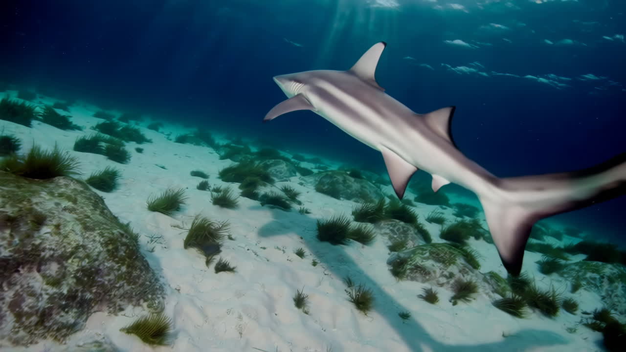Shark in Underwater Environment