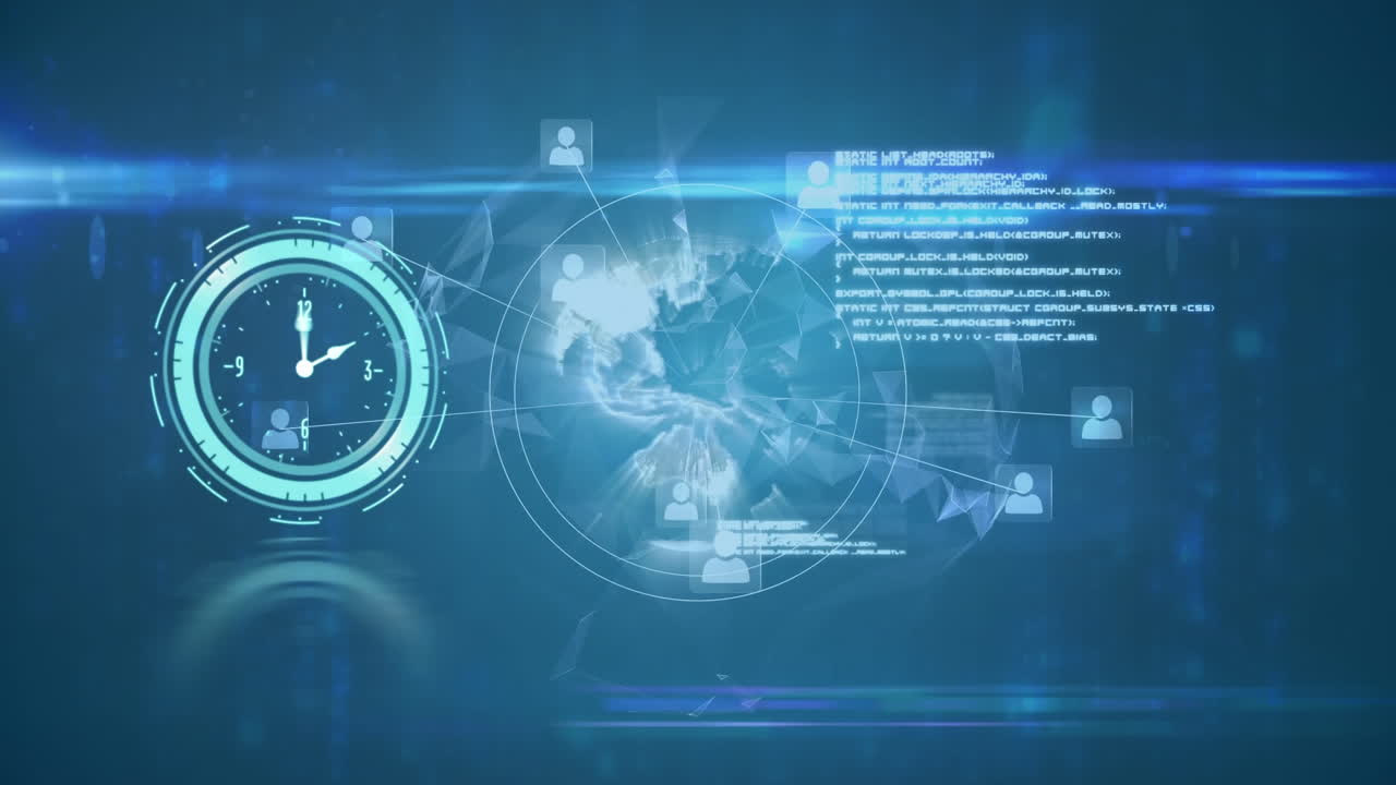 movimiento de reloj y procesamiento de datos