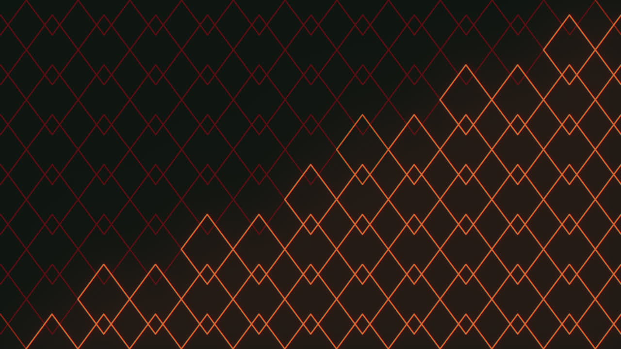 Black and red diamond geometric design on black background