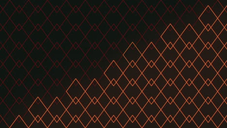 diseño geométrico de diamantes negros y rojos sobre fondo negro