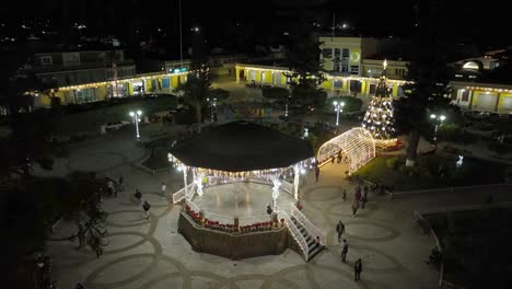 small town christmas decoration. mexico, tuxpan