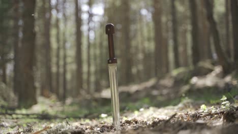 espada histórica de hierro forjado.