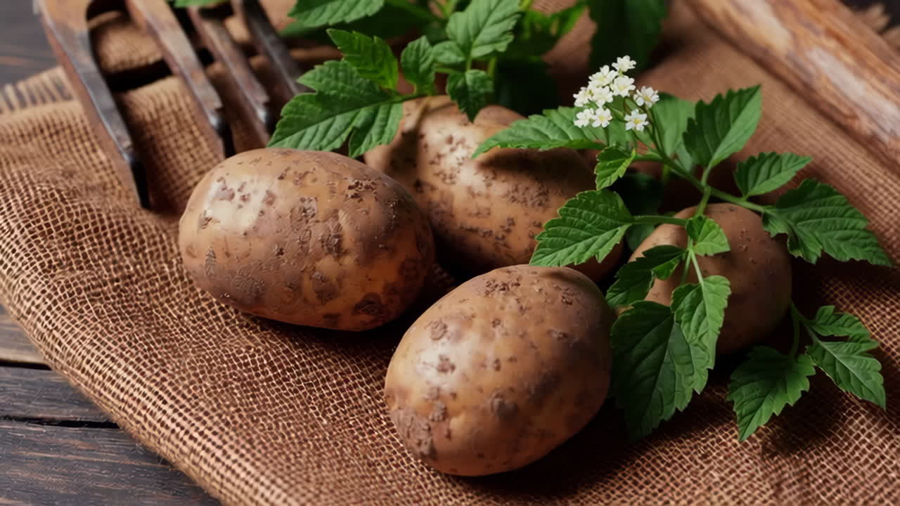 Freshly Harvested Potatoes