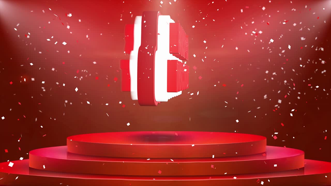 빨간색 버퍼 할인 프로모션 그래픽