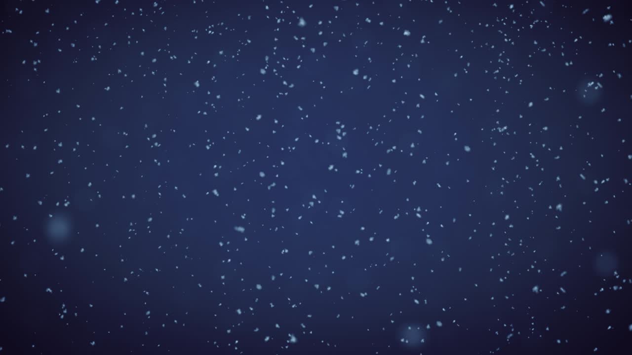 Night Sky Falling Snow Background Loop