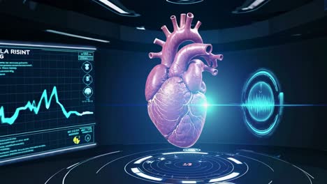 virtual 3d heart model in a medical environment