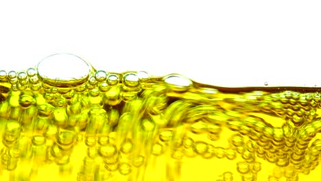 water oil bubbles  behind glass background