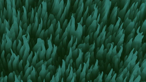 tall, thin blades of green grass in a bright field