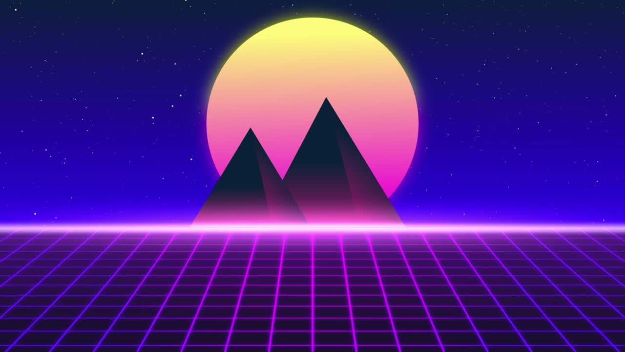 Animated Retro Landscape Backgrounds