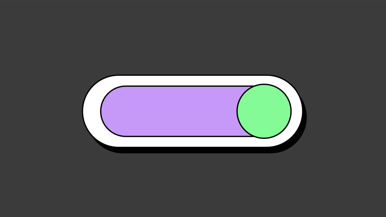 A modern toggle switch UI element
