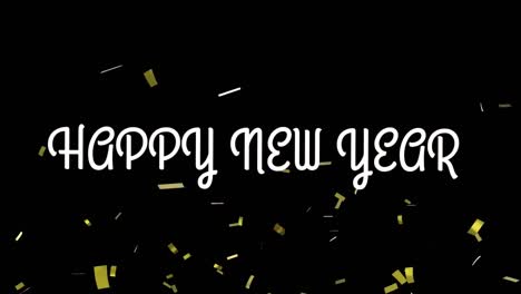 Animation-of-happy-new-year-greetings-over-confetti-falling