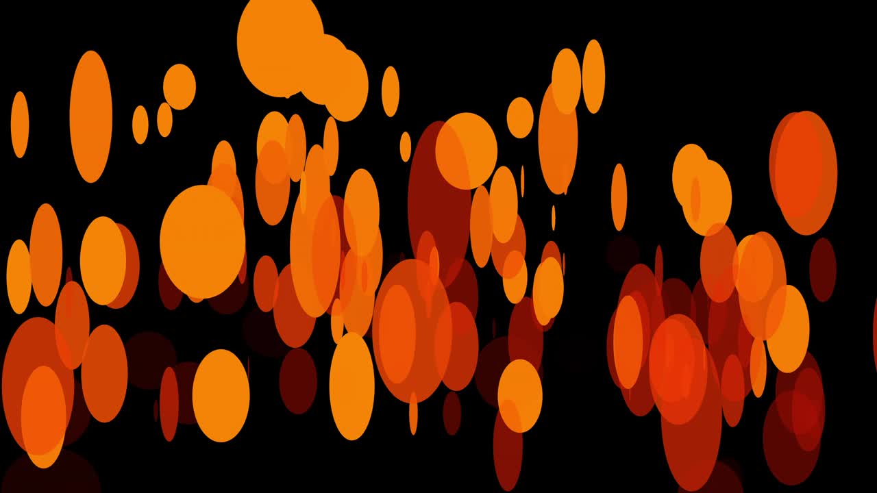 fondo negro con círculos móviles